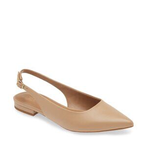 Nordstrom Rack Baldwyn Slingback Flat NWT Light Tan Size 8M